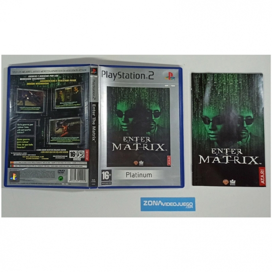 Caja y Manual, Enter the Matrix, Playstation 2, Pal-Esp. SIN JUEGO
