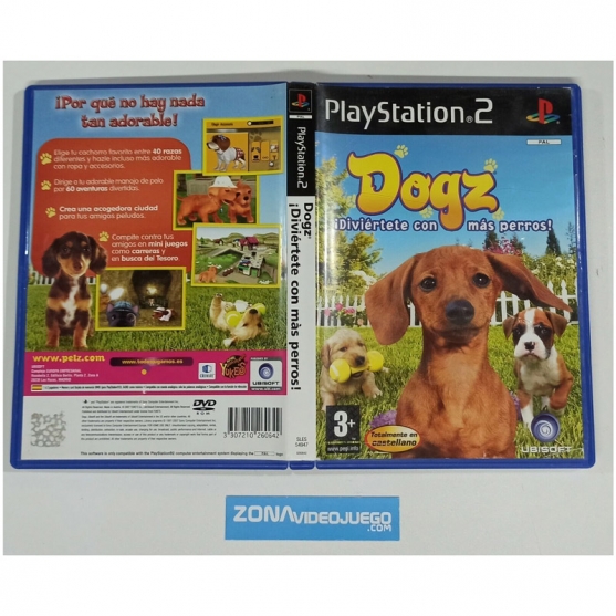 Caja Vacia, Dogz diviertete con mas perros, Ps2, Pal-Esp. SIN JUEGO