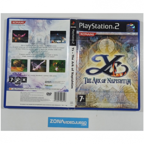 Caja Vacia Ys The Ark if Napishtim, Sony Playstation 2, Pal-Esp. SIN JUEGO