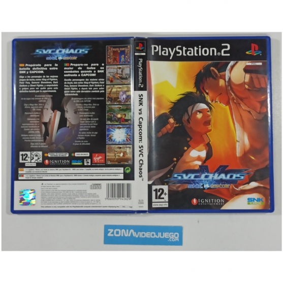 Caja Vacia Snk Vs Capcom: SVC Chaos, Sony Playstation 2, Pal-Esp. SIN JUEGO