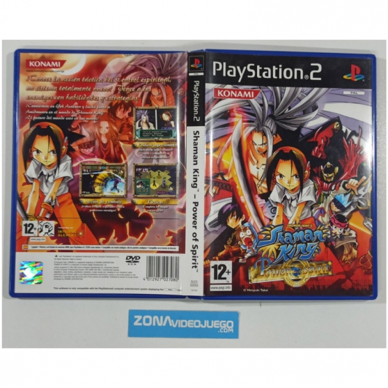 Caja Vacia Shaman King Power of Spirit, Sony Playstation 2, Pal-Esp. SIN JUEGO