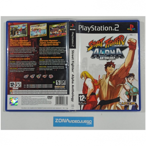 Caja Vacia Street Fighter Alpha Antholog, Sony Playstation 2, Pal-Esp. SIN JUEGO