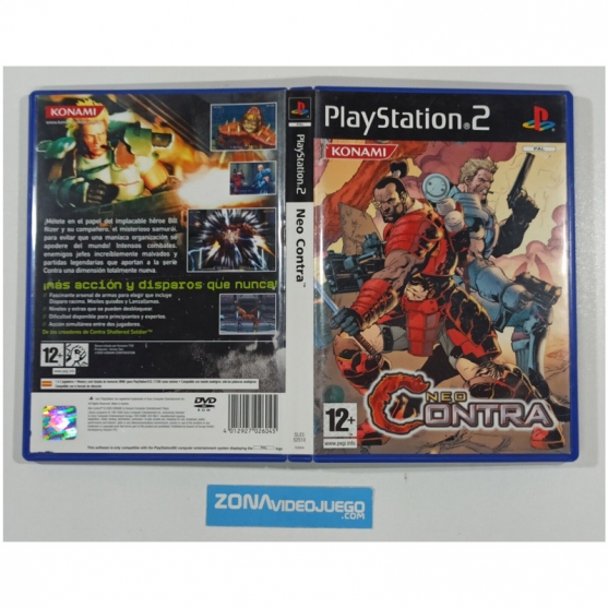 Caja Vacia Neo Contra, Sony Playstation 2, Pal-Esp. SIN JUEGO