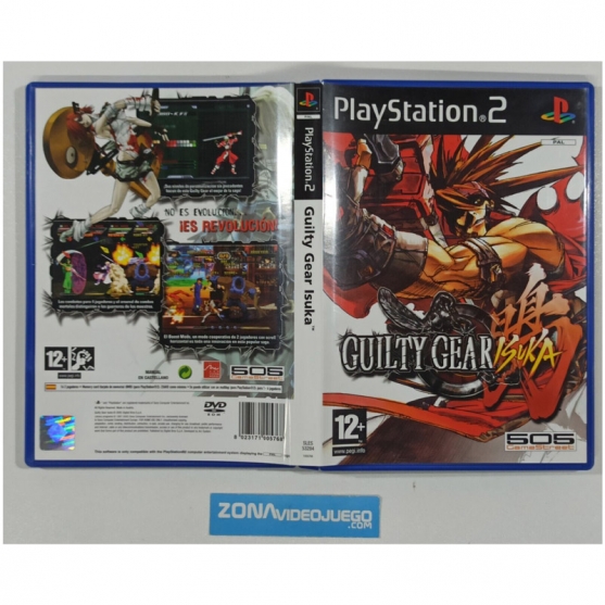 Caja Vacia Guilty Gear Isuka, Sony Playstation 2, Pal-Esp. SIN JUEGO