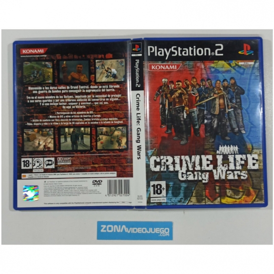 Caja Vacia Crime Life Gang Wars, Sony Playstation 2, Pal-Esp. SIN JUEGO