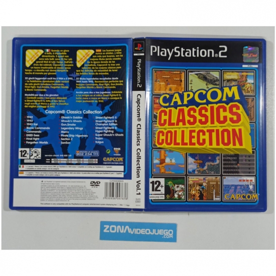 Caja Vacia Capcom Classics Collection, Sony Playstation 2, Pal-Esp. SIN JUEGO