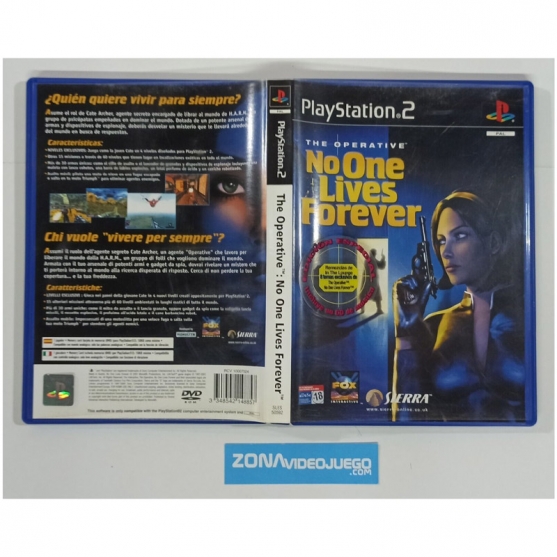 Caja Vacia The Operative No One Lives Forever Playstation 2, Pal-Esp. SIN JUEGO