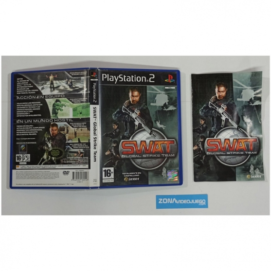 Caja y Manual Swat Global Strike Team, Playstation 2, Pal-Esp. SIN JUEGO