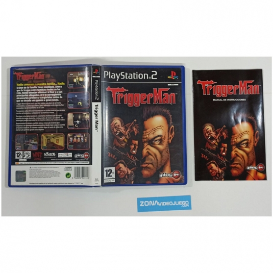 Caja y Manual Trigger Man, Playstation 2, Pal-Esp. SIN JUEGO