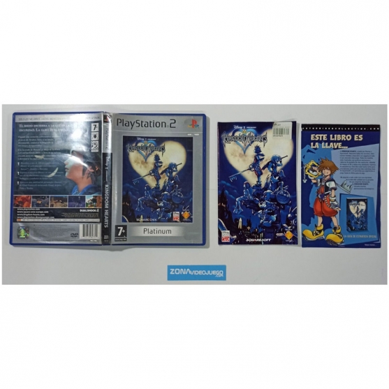 Caja y Manual Kingdom Hearts, Playstation 2, PAL-Esp. SIN JUEGO