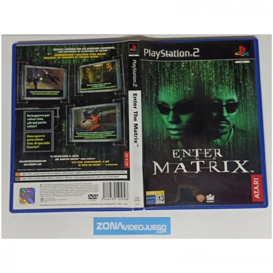 Caja vacia Enter The Matrix, Playstation 2. SIN JUEGO