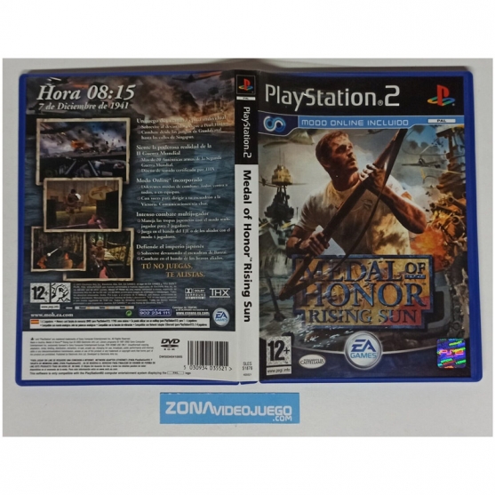 Caja vacia Medal of Honor Rising Sun, Playstation 2. SIN JUEGO