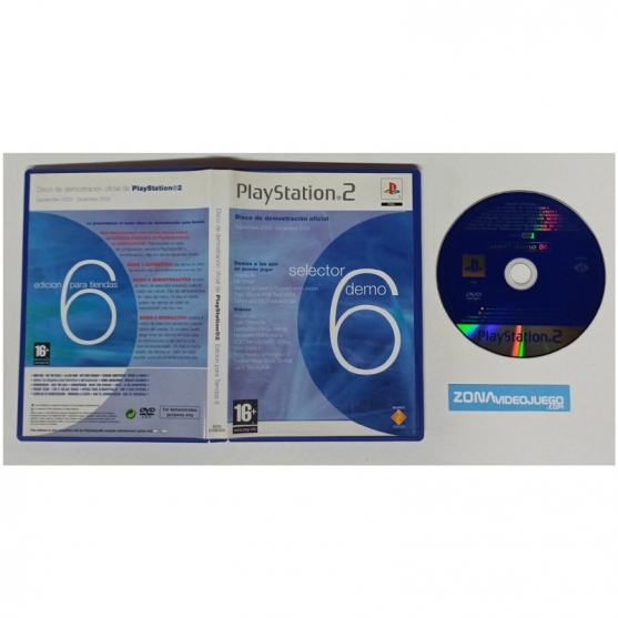 Selector Demo 6 Retail. Playstation 2, Septiembre - Diciembre 2003, Tiendas