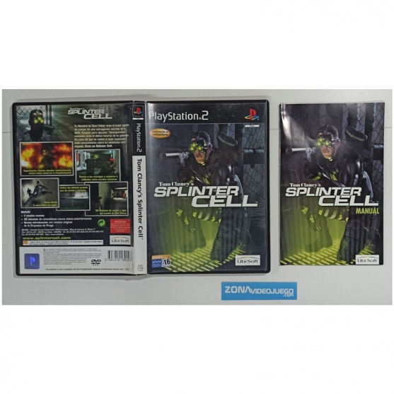 Caja y Manual Tom Clancy's Splinter Cell, Playstation 2, Pal-Esp. SIN JUEGO