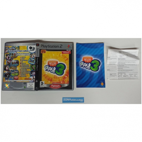 Caja y Manual Eye Toy Play 3, Sony Playstation 2, Pal-esp. SIN JUEGO.