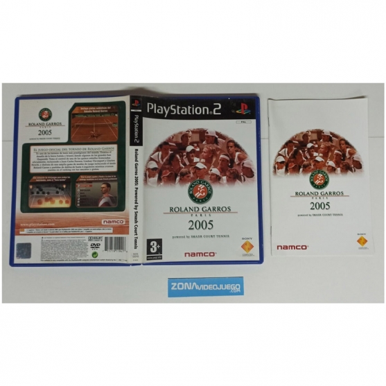 Caja y Manual Roland Garros 2005, Sony Playstation 2, Pal-esp. SIN JUEGO