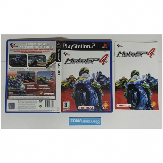 Caja y Manual Moto GP 4, Sony Playstation 2, Pal-esp. SIN JUEGO
