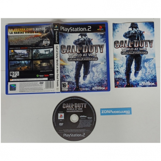 Call of Duty World at War Final Fronts, Sony Playstation 2, Pal-esp