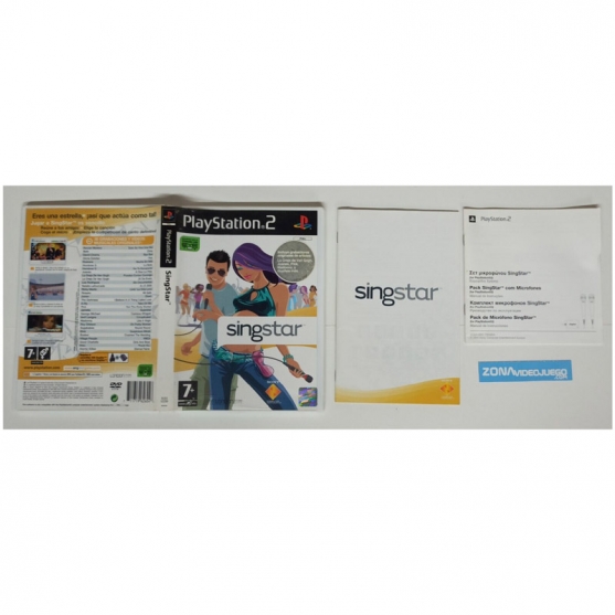Caja y Manual Singstar, Sony Playstation 2, Pal-esp. SIN JUEGO