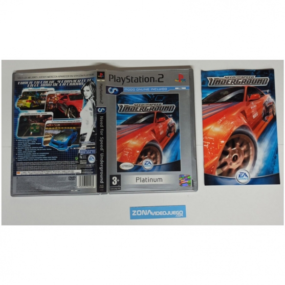 Caja y Manual Need for Speed Underground Sony Playstation 2, Pal-esp. SIN JUEGO