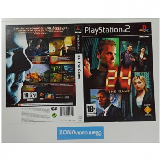 Caratula Original 24 The Game, Playstation 2