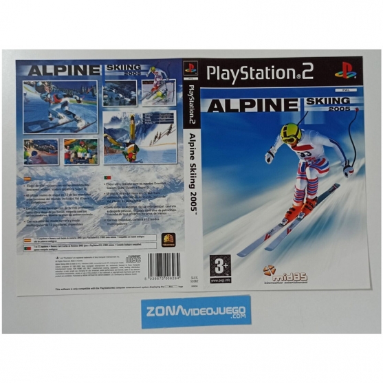 Caratula Original Alpine Skiing 2005, Playstation 2
