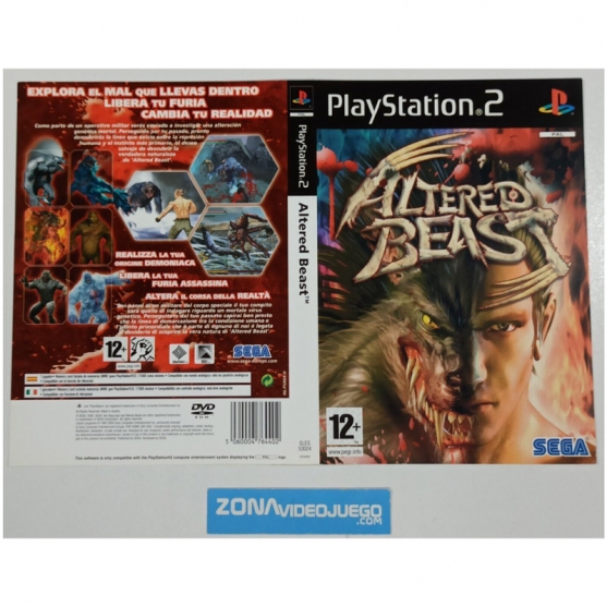 Caratula Original Altered Beast, Playstation 2
