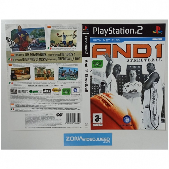 Caratula Original And 1 Streetball, Playstation 2