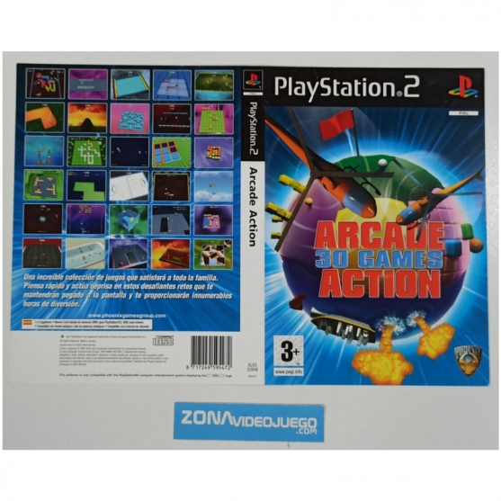 Caratula Original Arcade Action, Playstation 2