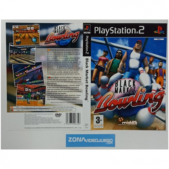 Caratula Original Black Market Bowling, Playstation 2