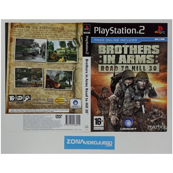 Caratula Original Brothers in Arms Road to Hill 30, Playstation 2
