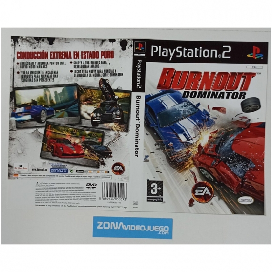 Caratula Original Burnout Dominator, Playstation 2