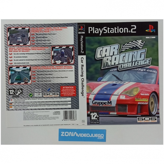 Caratula Original , Playstation 2Car racing challenge