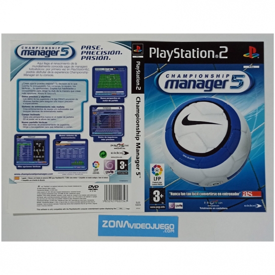 Caratula Original Championship manager 5, Playstation 2