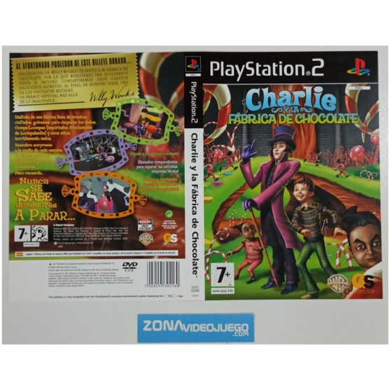 Caratula Original Charlie y la Fabrica Chocolate, Playstation 2