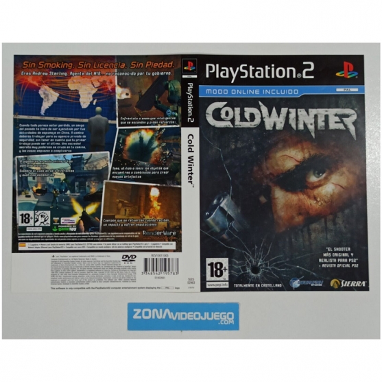 Caratula Original Cold Winter, Playstation 2