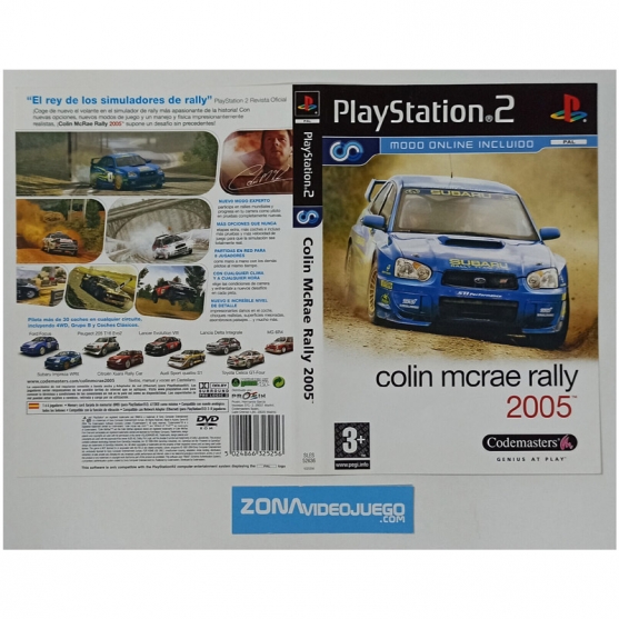 Caratula Original Colin mcrae Rally 2005, Playstation 2