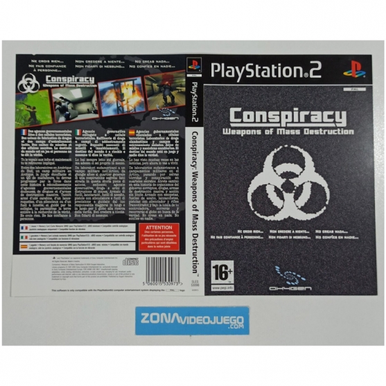 Caratula Original Conspiracy Weapons of Mass Destruction, Playstation 2