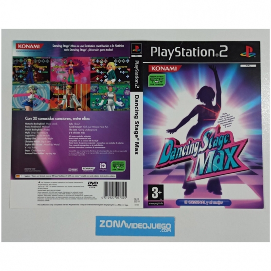 Caratula Original Dancing Stage Max, Playstation 2