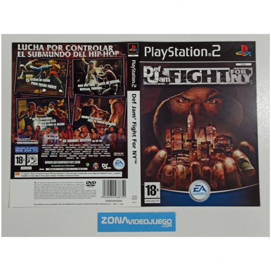 Caratula Original Def Jam Fight of NY, Playstation 2