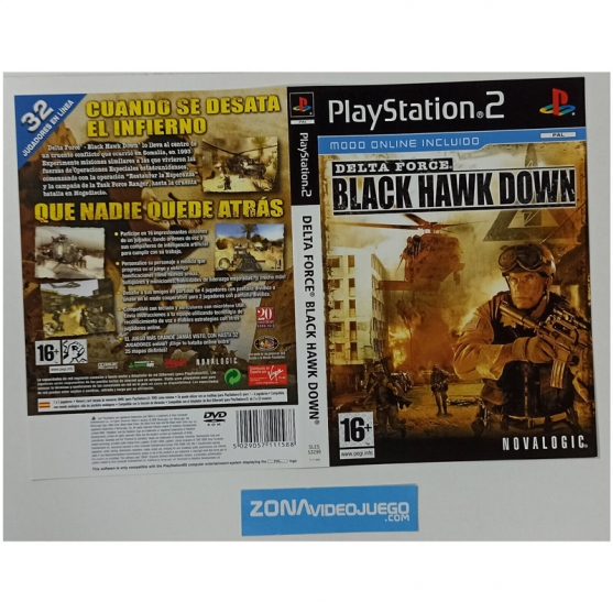 Caratula Original Delta Force Black Hawk Down, Playstation 2