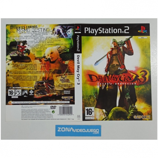 Caratula Original Devil May Cry 3, Playstation 2