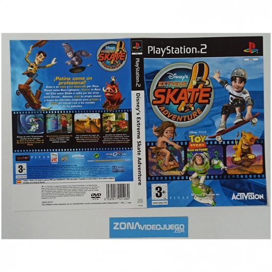 Caratula Original Disney's extreme skate advent, Playstation 2