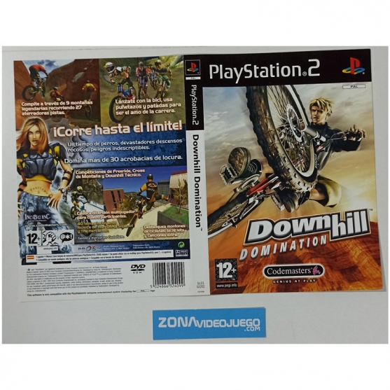 Caratula Original Downhill Domination, Playstation 2