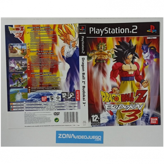 Caratula Original Dragon Ball Z Budokai 3, Playstation 2