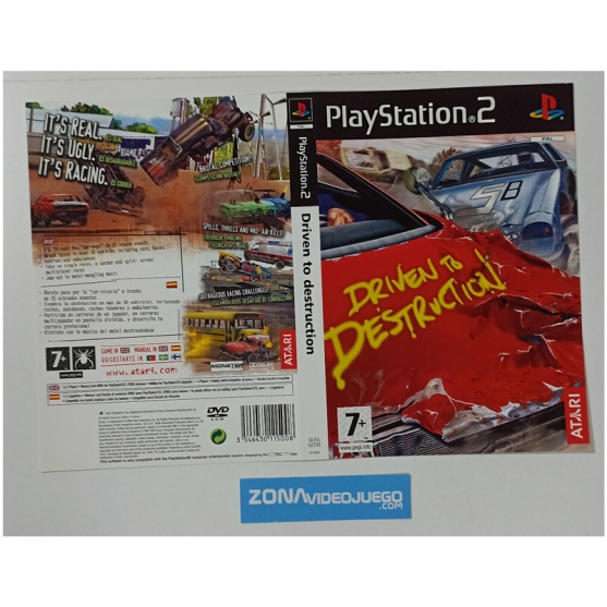 Caratula Original Driven to destruction, Playstation 2