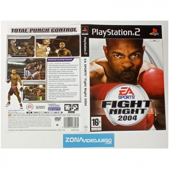 Caratula Original Ea Sports Fight Night 2004, Playstation 2
