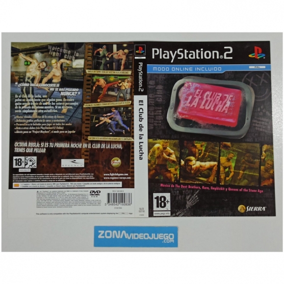 Caratula Original El club de la lucha, Playstation 2
