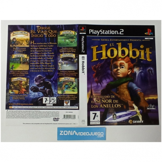 Caratula Original El hobbit, Playstation 2
