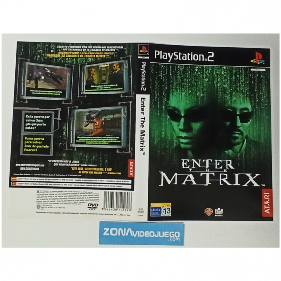 Caratula Original Enter the Matrix, Playstation 2